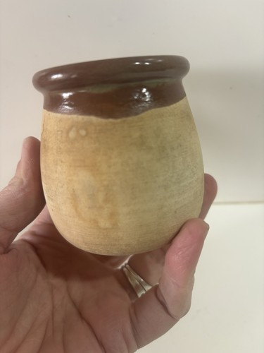 Pot yaourt grès - pot, marron